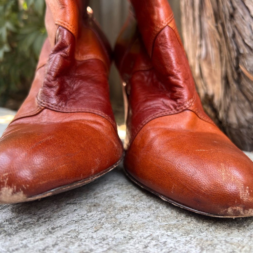 Vintage Frye Tall-High Boots Leather - Picture 9 of 15